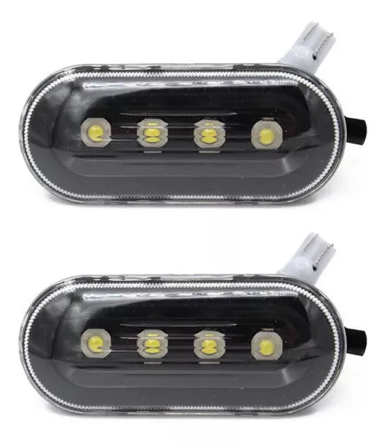 CUARTO LATERAL NEGRO CON LED GOLF/JETTA A4 99-06  PAR #OP