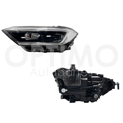 FARO JETTA A7 2019-2023 F/NEGRO C/LED C/LUPA C/MICA BLANCA DIFORZA IZQUIERDO #OP