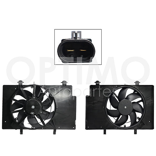 MOTOVENTILADOR FIESTA 11-14/ ECOSPORT 13-14/ FIGO 16-20 P/RAD SENCILLO COMPLETO #OP