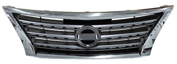 PARRILLA SENTRA 13-16 NEGRA FILO CROMADO #OP