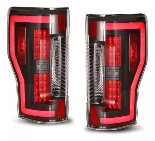 CALAVERAS FORD  F-250 2017-2020  LED TRASPARENTES   #OP