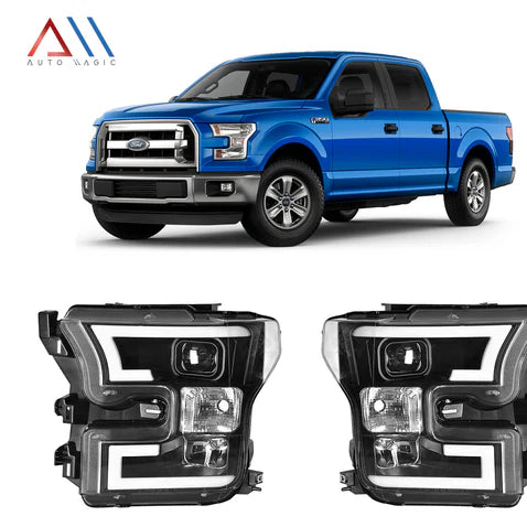 FAROS C/LUPA TUBO LEDS F150/LOBO 16-17 #AM