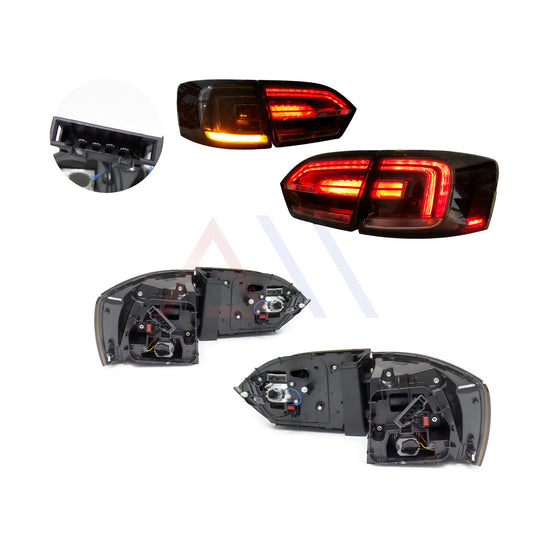 CALAVERAS JETTA A6 11-14 CON LEDS HUMO  #AM