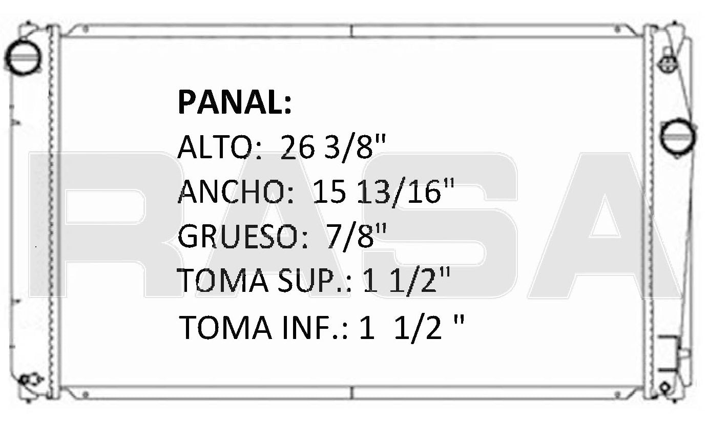 35866 AU RADIADOR ALUMINIO PLASTICO RAV 4 L4 2.4 06-10 TRANS:AUTOMATICA RASA