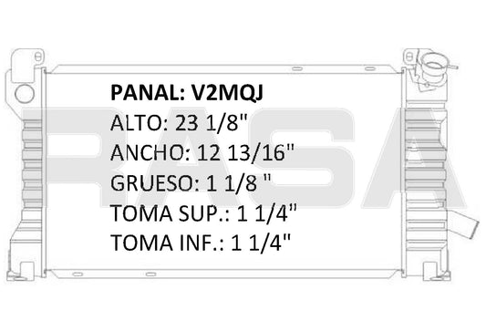 35157 AU RADIADOR ALUMINIO PLASTICO ESCORT/ZX2 / TEMPO/ MC TOPAZ L4 2.0/2.3 81-91 TRANS:AUTOMATICA RASA