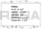 35969 AU RADIADOR ALUMINIO PLASTICO ACCORD L4 2.4 05-07 TRANS:AUT RASA #RS