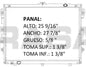36104 AU RADIADOR ALUMINIO PLASTICO TUNDRA/SEQUOIA 07-11 V6 4.0/4.7L 07-11 TRANS:AUTOMATICA RASA