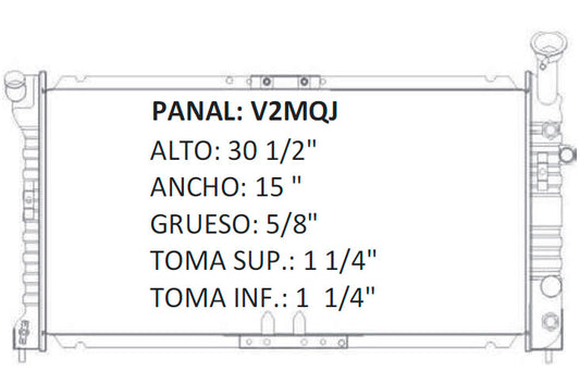35766 AU RADIADOR ALUMINIO PLASTICO GRAND PRIX VENTURE, REGAL, GS 97-03, V6, 3.1, 3.4, 3.8 97-99 TRANS:AUTOMATICA RASA