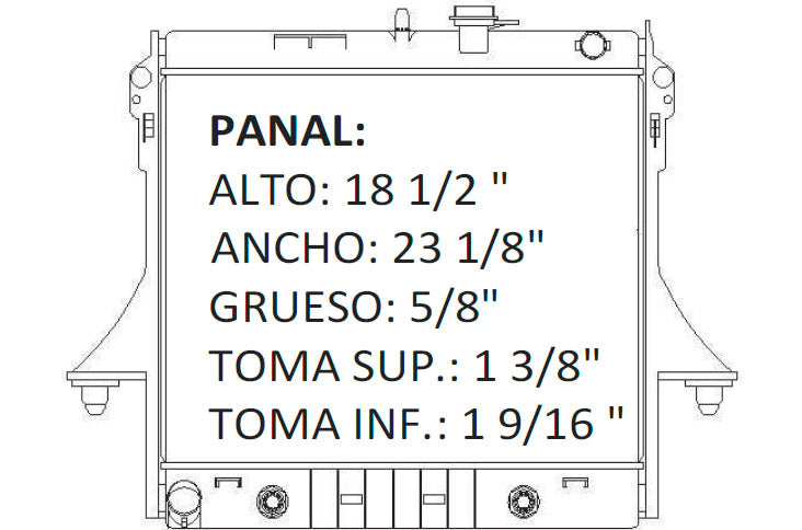 36151 AU RADIADOR ALUMINIO PLASTICO RAD COLORADO / HUMMER H3 06-10/ CANYON 06-10 TRANS:AUTOMATICA RASA