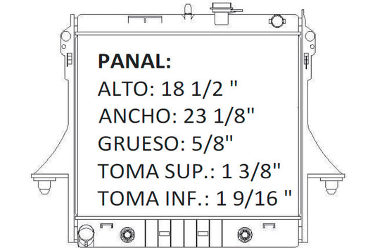 36151 AU RADIADOR ALUMINIO PLASTICO RAD COLORADO / HUMMER H3 06-10/ CANYON 06-10 TRANS:AUTOMATICA RASA