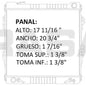 36018 AU RADIADOR ALUMINIO PLASTICO 4 RUNNER 3.0 88-95 TRANS:AUTOMATICA RASA