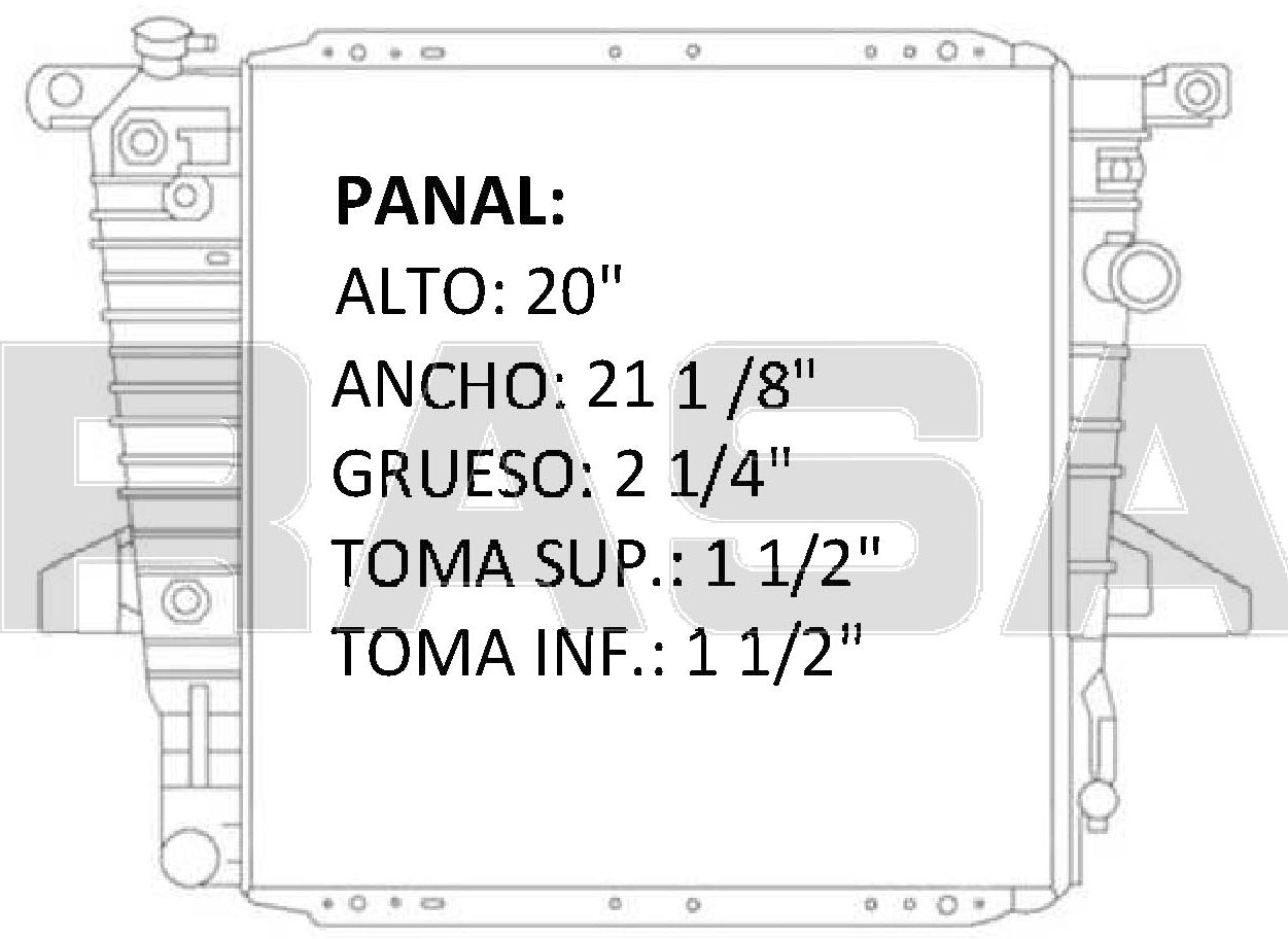 35849 AU R RADIADOR ALUMINIO PLASTICO EXPLORER 4.0 Lt. V6 / 2HIL. 95-97 TRANS:AUTOMATICA RASA