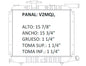 35546 AU RADIADOR ALUMINIO PLASTICO CARAVAN/GRAND CARAVAN - VOYAGER/GRAND VOYAGER L4/V6 2.5/3.0 90-92 TRANS:AUTOMATICA RASA