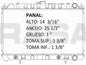 36102 AU RADIADOR ALUMINIO PLASTICO 240 SX L4 2.4 95-97 TRANS:AUTOMATICA RASA