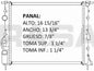 RADIADOR ALUMINO PLASTICO APRIO, CLIO, KANGOO, MEGANE 1.6, 16 VALVULAS.04-09
