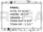 36170 AU RADIADOR ALUMINIO PLASTICO MDX V6 3.7 26 MM P/A A/T 07-12 TRANS:AUTOMATICA RASA