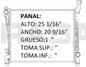 36182 AU RADIADOR ALUMINIO PLASTICO GRAND CHEROKEE / DURANGO 11-13 V6-V8 AT 11-13 TRANS:AUTOMATICA RASA