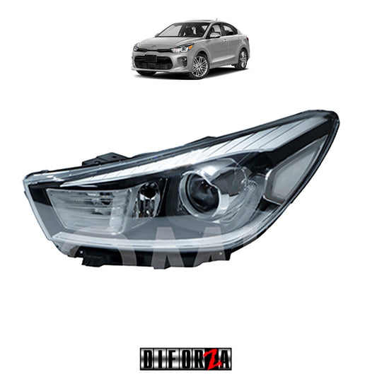 FARO RIO 2018-2022 F/NEGRO C/LED C/LUPA  (SEDAN/HATBACH)  IZQ   #OP
